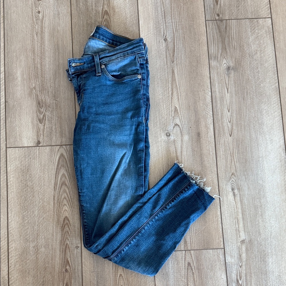 Hudson Jeans Dark Blue Cropped Denim